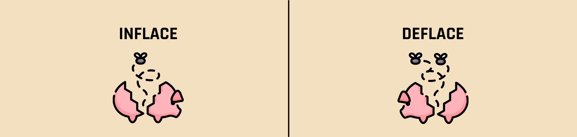 Inflace versus deflace