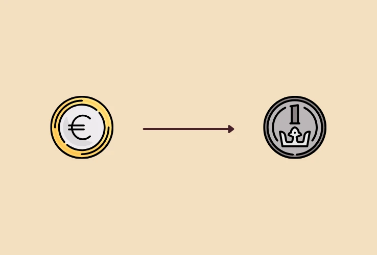 Přepočet eurového investování na koruny