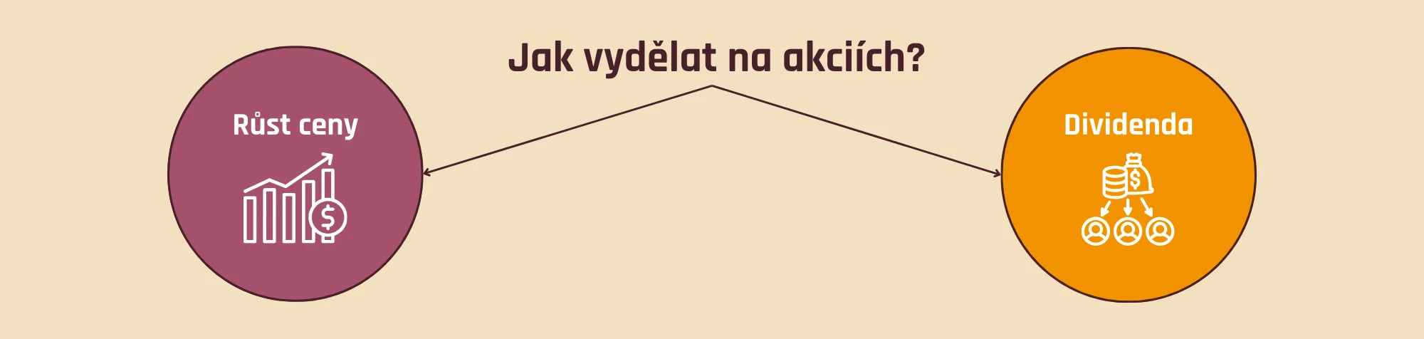 Jak vydělat na akciích - růst ceny / dividendy