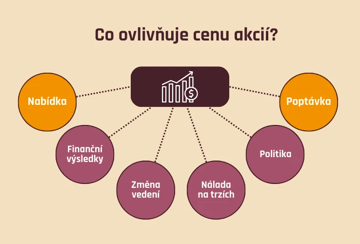 Co ovlivňuje cenu akcií
