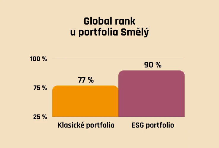 Global rank u portfolia Smělý